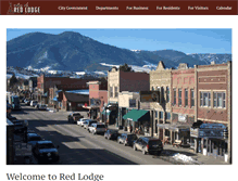 Tablet Screenshot of cityofredlodge.net